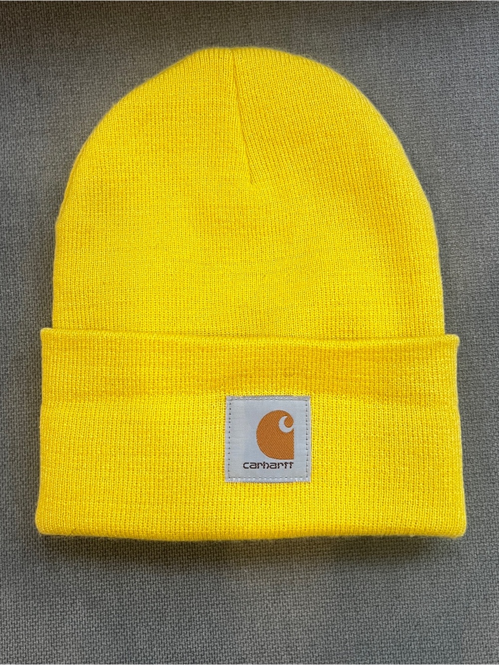 Carhartt Yellow Beanie Hat